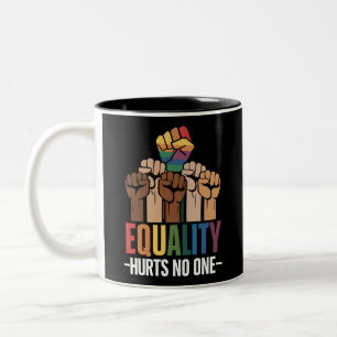 Likhet Skadar Ingen HBTQ Stolthet Mänskliga Rättig Två-Tonad Mugg