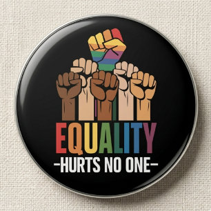 Likhet Skadar Ingen LGBTQ Stolthet Citat Knapp