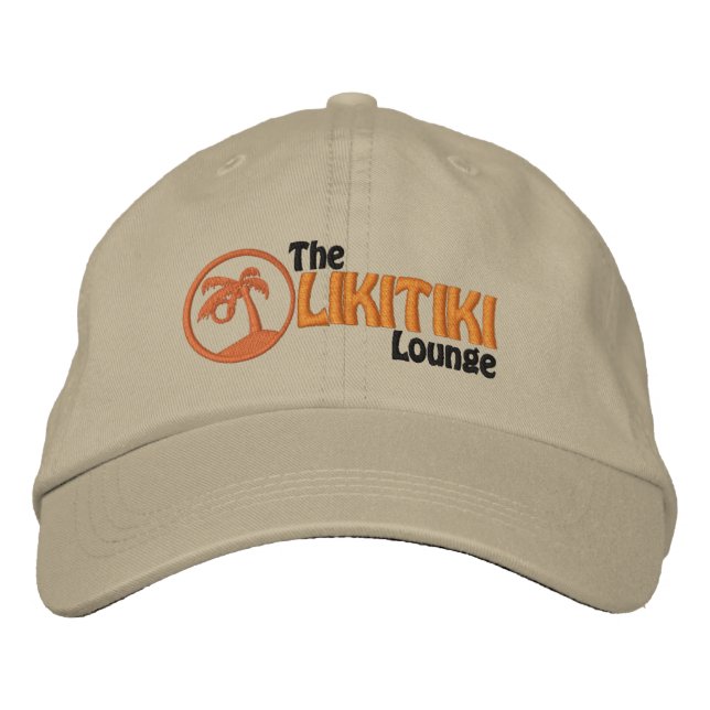 Liki Tiki Lounge Baseball Cap Broderad Keps (Framsida)