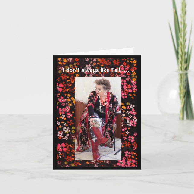 Liking Fall och med favoritskor Kort (Framsida)