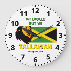 LIKKLE MEN TALLAWAH Jamaican Stor Klocka