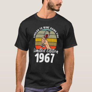 Liknande Bra som Vin-åldern föddes 1967, 55:e retr T Shirt