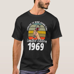 Liknande Bra som Vin-åldern föddes 1969 53:e retro T Shirt