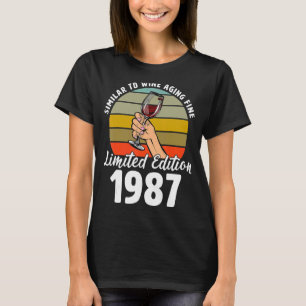 Liknande Bra som Vin-åldern föddes 1987 i 35e Retr T Shirt