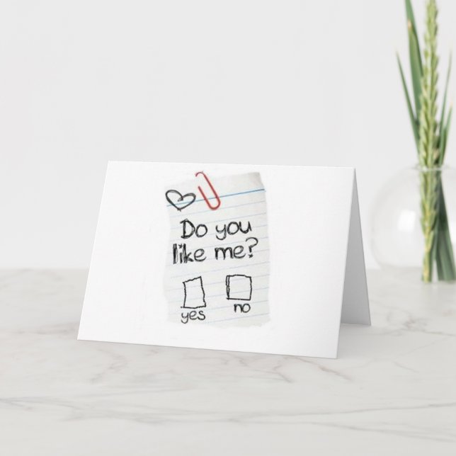 LIKNAR DU MIG? JAG KÄRLEK MIN BÄSTA VÄN "DU"! KORT (Framsida)