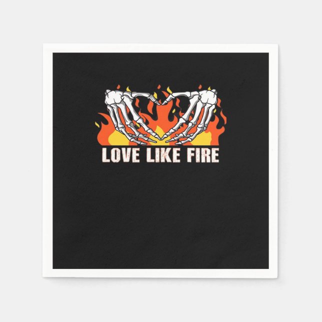 Liksom Classic - Skeleton Händer Heart Pappersservett (Framsidan)