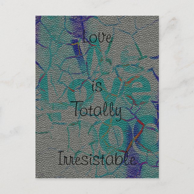 Liksom ett Herr Kärlek är vykort totalt oemotstånd (Framsida)