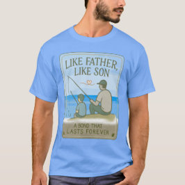 Liksom Far som Son Fishing - Heartfilt Pappor TAR T Shirt