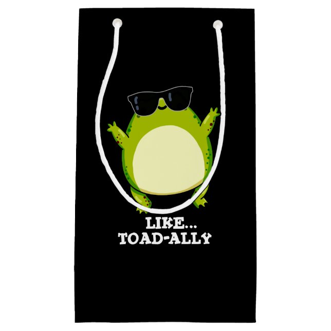 Liksom Toad-ally Funny Toad Pun Mörk BG (Framsidan)