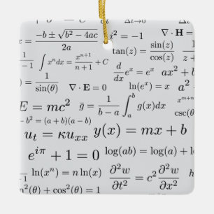 Likställande av math- och vetenskapsprydnaden julgransprydnad keramik