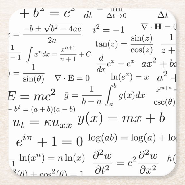Likställande av math- och vetenskapsunderlägg underlägg papper kvadrat (Framsidan)