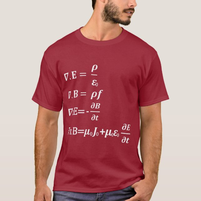 likställande för maxwellmathsfysik tee shirt (Framsida)
