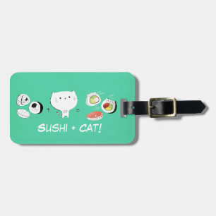 Likställer den positiva sushien för katten bagagebricka