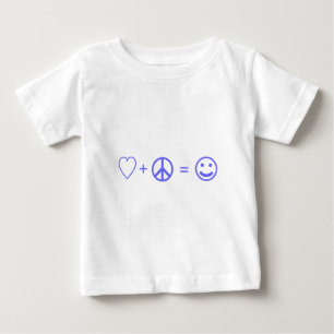 Likställer positiv fred för kärlek lycka t shirt