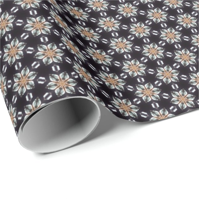 Likt daisymönster som slår in papper presentpapper (Rullad Hörn)