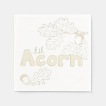 Lil Acorn Sketch Baby Shower
