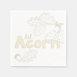 Lil Acorn Sketch Baby Shower Pappersservett