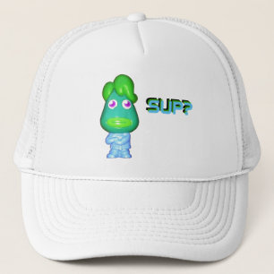 Lil Alien Gangster säger: "Sup?" Keps
