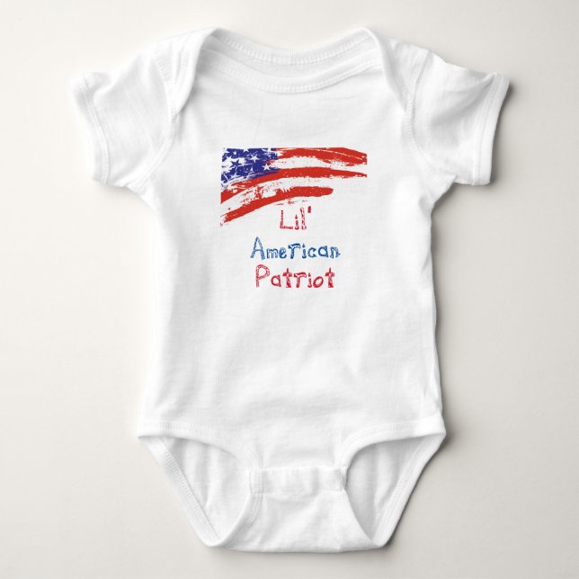 Lil amerikanpatriot t-shirt (Framsida)