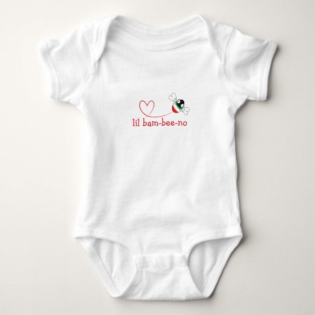 Lil Bam-bee-no Baby Bodysuit  T Shirt (Framsida)