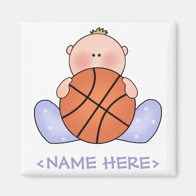 Lil Basketball Pojke Magnet (Framsidan)