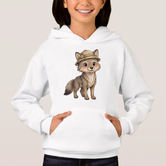 Lil' Bayou Explorers Coyote Explorer Hattkepsack T Shirt (Framsida)