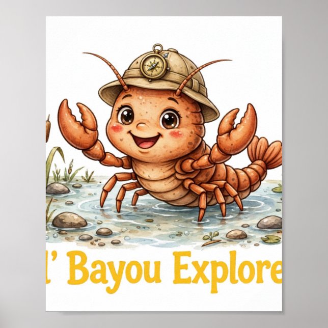 Lil' Bayou Explorers Crawfish-affisch Poster (Framsidan)