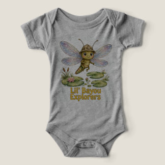 Lil' Bayou Explorers Dragonfly Baby Ett-Piece T Shirt