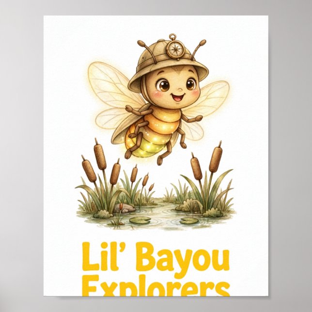 Lil' Bayou Explorers Ildfjäril Poster (Framsidan)