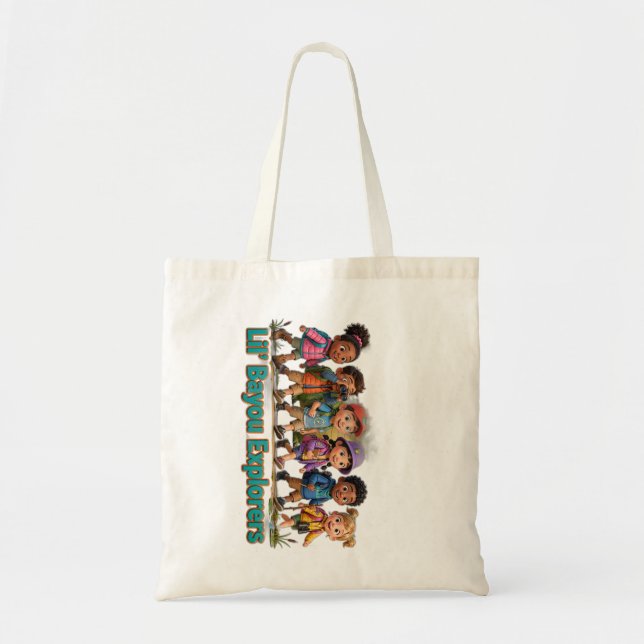 Lil' Bayou Explorers Team Tote Bag Tygkasse (Framsidan)