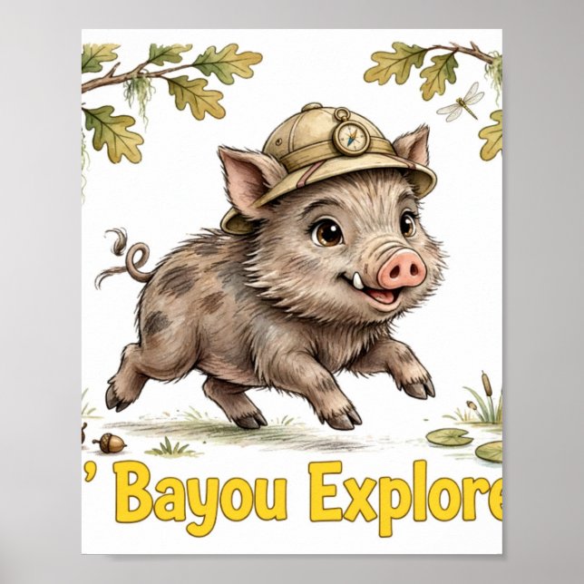 Lil' Bayou Explorers Vildsvin Affisch (Framsidan)