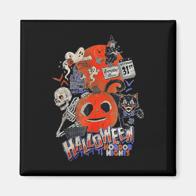 Lil Boo Halloween-skräcknattarna varje dag är den  Magnet (Framsidan)