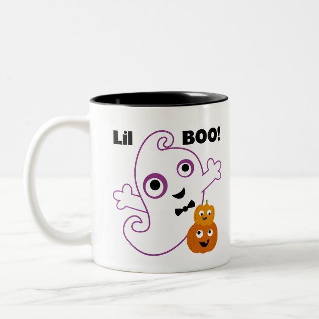 Lil BOO Halloween Två-Tonad Mugg (Vänster)