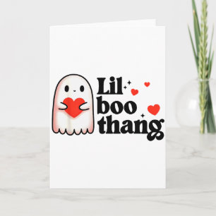 Lil Boo Thang Alla Hjärtans Dag söta hjärtan spöke Kort