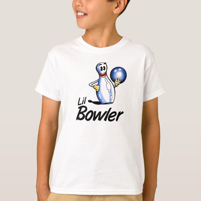 Lil Bowlareare Kids Bowling T-shirts (Framsida)