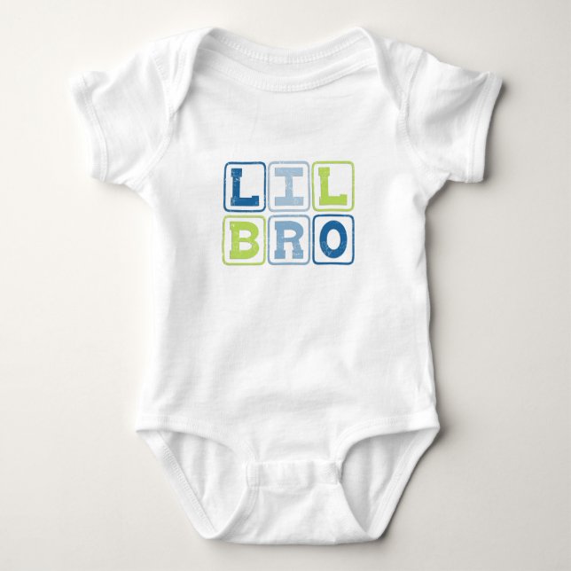LIL BRO OUTLINE BLOCKS TEE SHIRT (Framsida)
