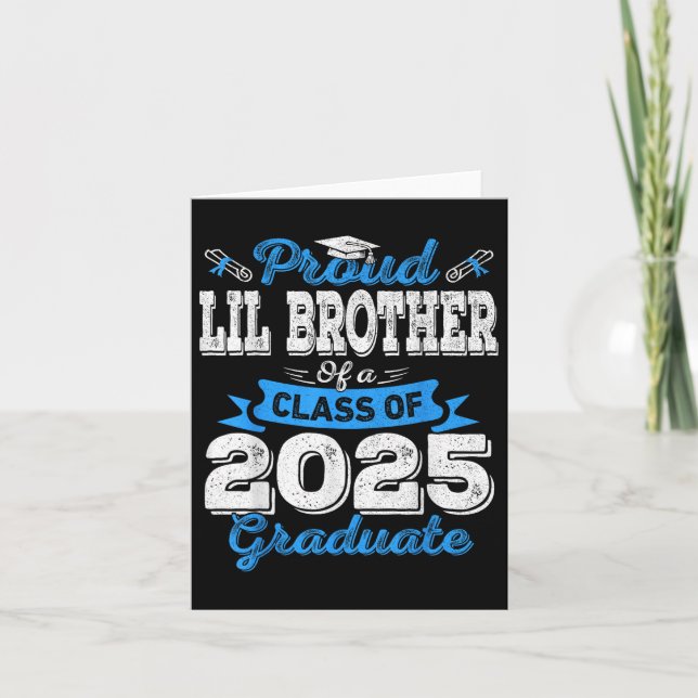 Lil Brother 2025 Studenten Proud Lil Brother Cl O Kort (Framsida)