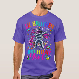 Lil Brother of the Birthday Girl Astronaut Boy Spa T Shirt