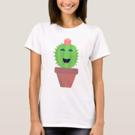 Lil Cactus Cute Tecknad Cacti Art T Shirt