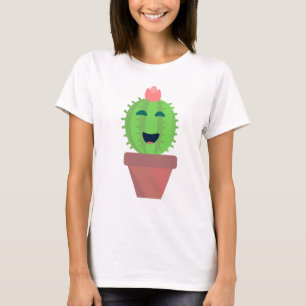 Lil Cactus Cute Tecknad Cacti Art T Shirt