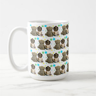 Lil Cowboy och Bear Land och Western Thmet Kaffemugg