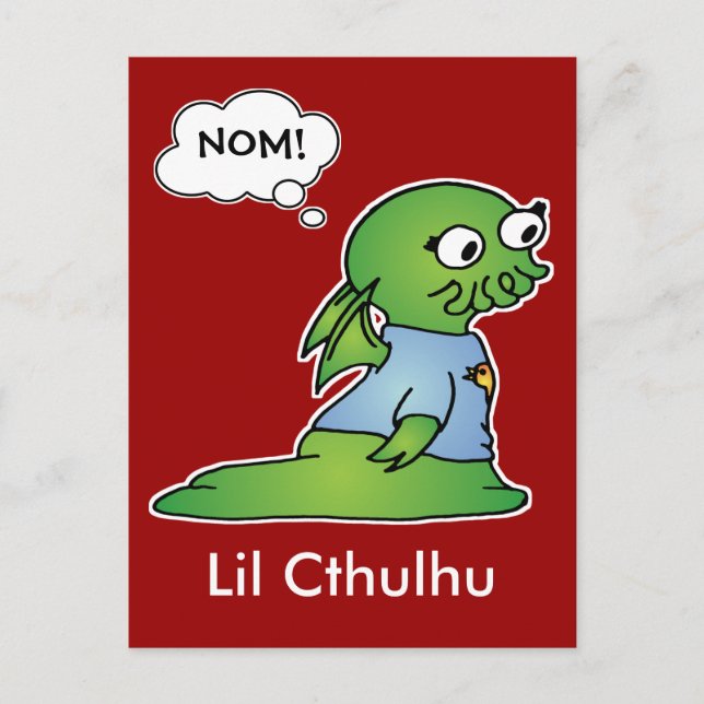 Lil Cthulhu Vykort (Framsida)
