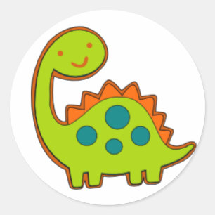Lil Dino Stickers Runt Klistermärke