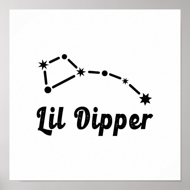 Lil Dipper Constellation Ursa Minor Poster (Framsidan)