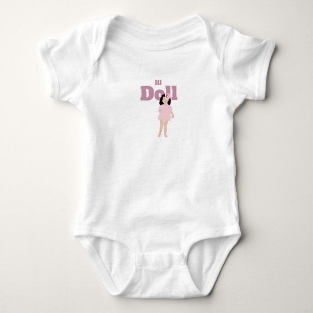 Lil doll T-Shirt Baby Bodykostym (Framsida)