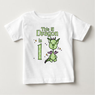 Lil Dragon 1:a födelsedagen Tee Shirt