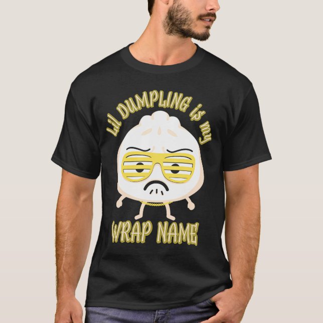Lil Dumpling Asian Chinese Dim Sum Joke Food T Shirt (Framsida)