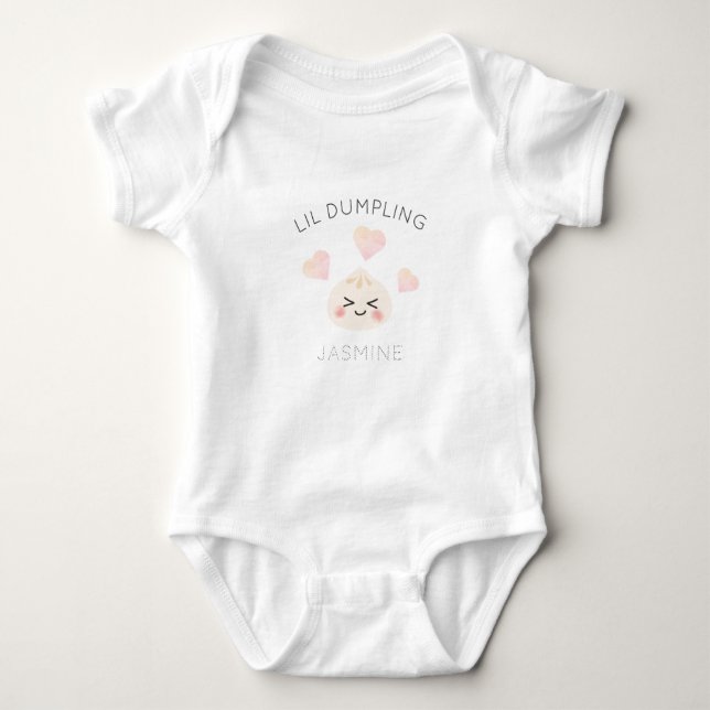 Lil Dumpling Baby Bodykostym T Shirt (Framsida)