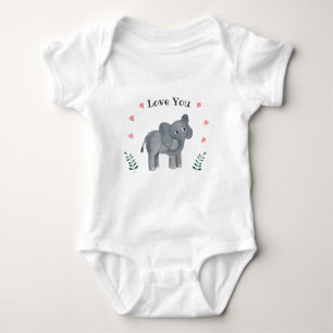 Lil Elephant Baby Bodykostym T Shirt