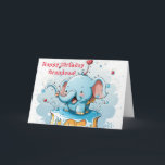 LIL ELEPHANT GRANDSON BIRTHDAY CARD TACK KORT<br><div class="desc">Här är ett bra födelsedagskort för din barnson.</div>